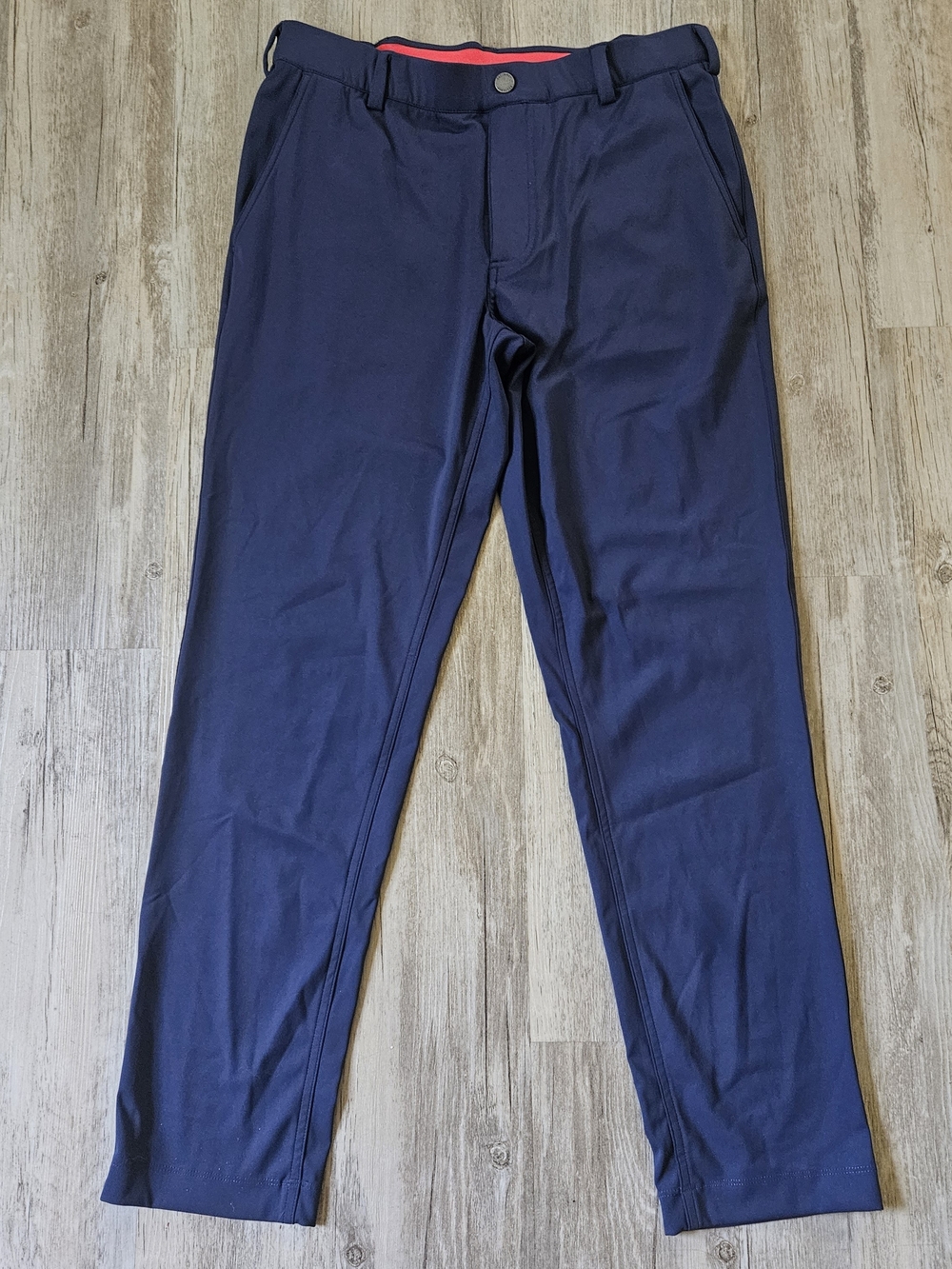 Redvanly Men’s Navy Blue Stretchy Golf Performance Active Chino Pants Small